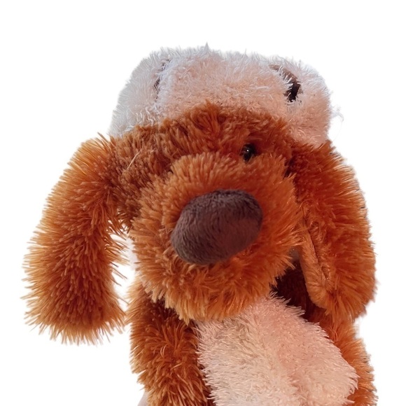 Hugfun Brown Puppy Dog Plush Christmas Scarf Hat Bean Bag Stuffed Animal‎ 16" - Picture 2 of 7